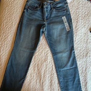 Old Navy Mid-Rise Power Slim Straight Leg Jeans size 8 short